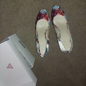 Guess satin heels